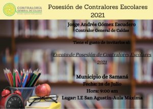 Lee más sobre el artículo Posesión Contralores Escolares 2021 en el Municipio de Samaná