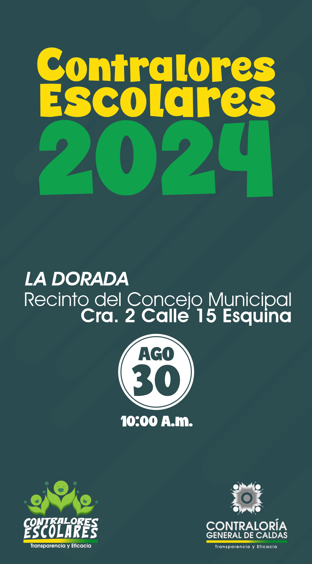 En este momento estás viendo Acto de Posesión Contralores Escolares 2024-Municipio de La Dorada Caldas