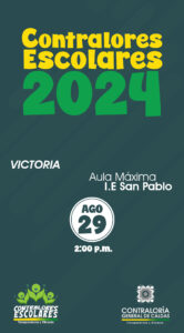 Lee más sobre el artículo Acto de Posesión Contralores Escolares 2024-Municipio de Victoria Caldas