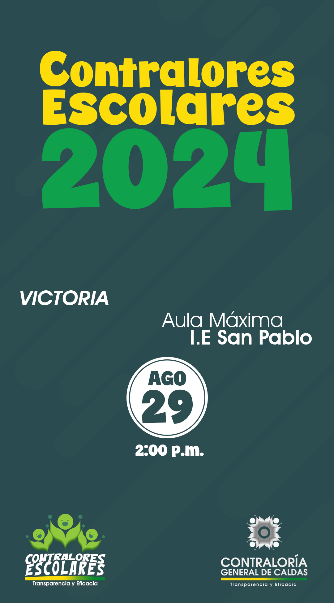 Lee más sobre el artículo Acto de Posesión Contralores Escolares 2024-Municipio de Victoria Caldas