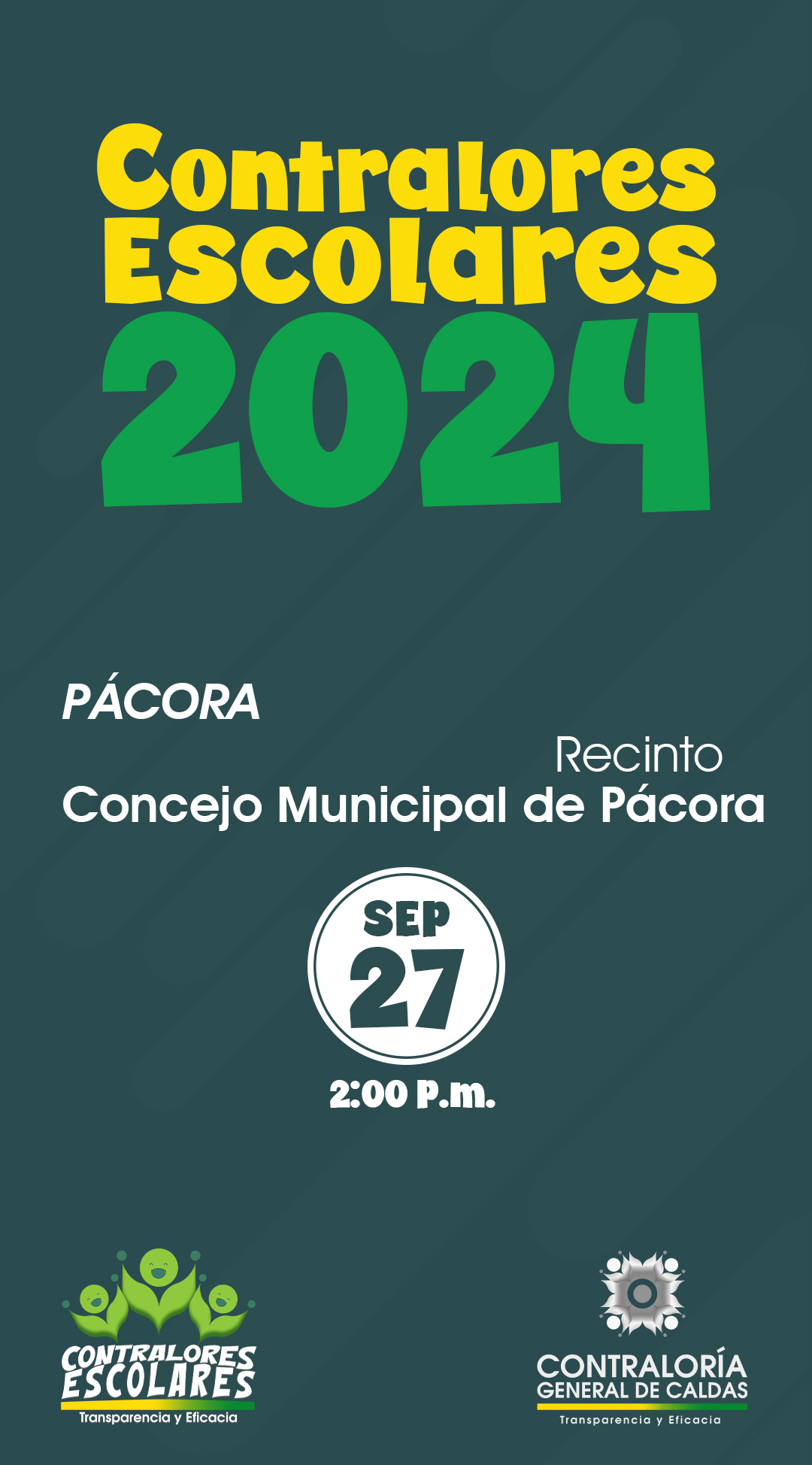 Lee más sobre el artículo Acto de Posesión Contralores Escolares 2024-Municipio de Pácora