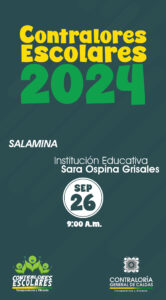 Lee más sobre el artículo Acto de Posesión Contralores Escolares 2024-Municipio de Salamina