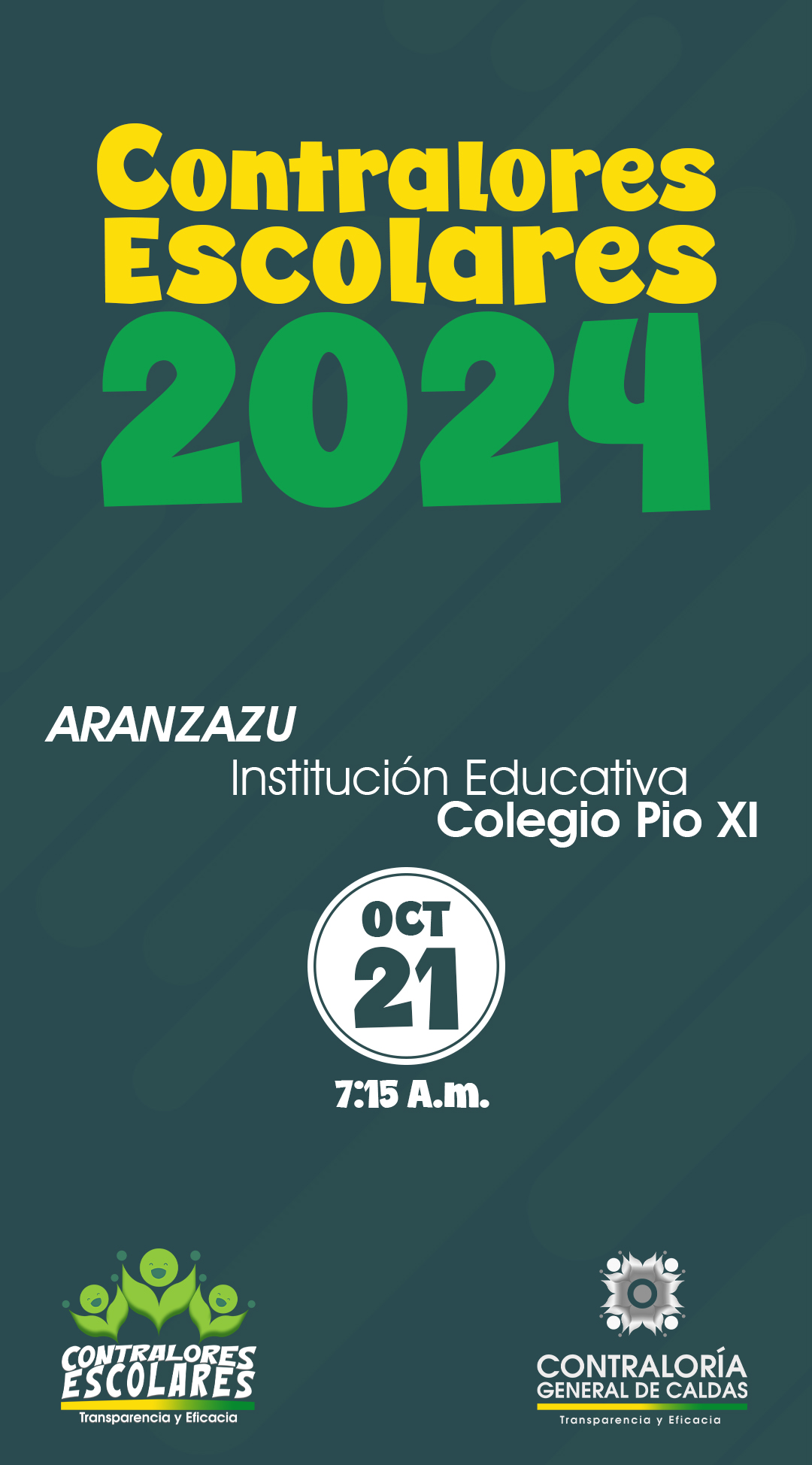 Lee más sobre el artículo Acto de Posesión Contralores Escolares 2024-Municipio de Aranzazu