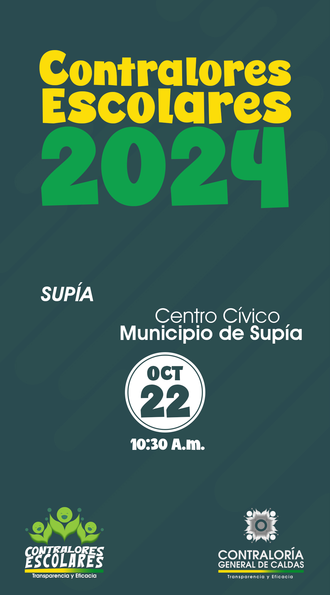 Lee más sobre el artículo Acto de Posesión Contralores Escolares 2024-Municipio de Supía