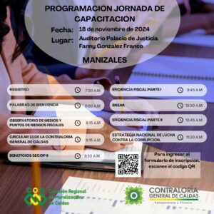 Lee más sobre el artículo Programación de la capacitación del día Lunes 18 de noviembre de 2024.